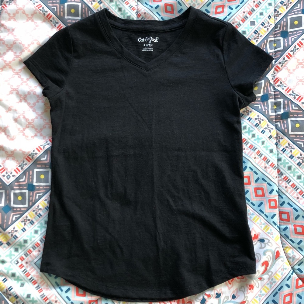 Cat & Jack Girls V-Neck Tee